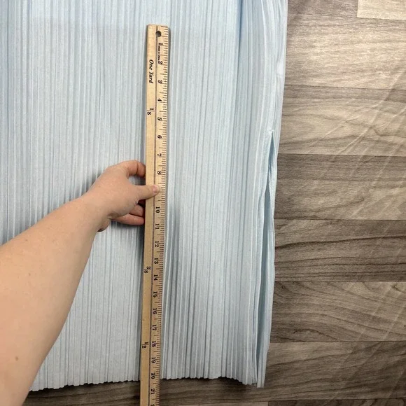 A New Day Maxi Dress Womens Large Blue Ribbed Sleeveless Round Neck Lagenlook - Picture 15 of 15